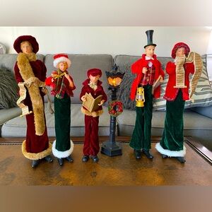 Vintage Charles Dickens Style Christmas Carolers